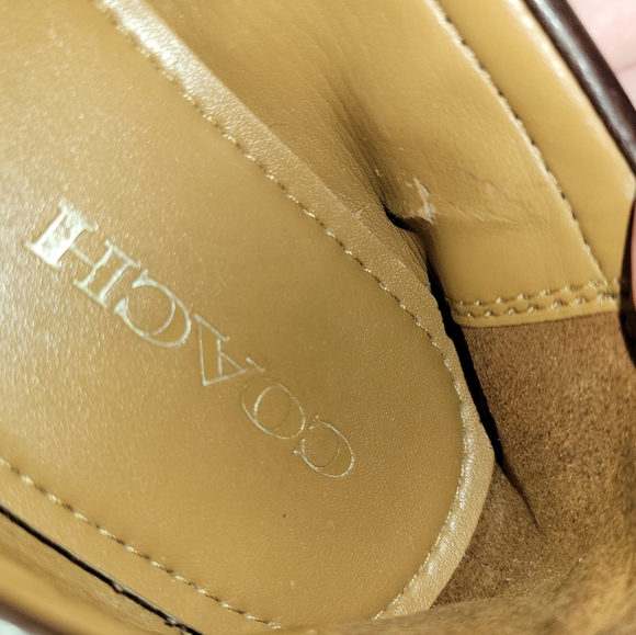 Authentic Coach Q8786 Penny Loafers Classic Pattern Women's Size 8B - Picture 11 of 12